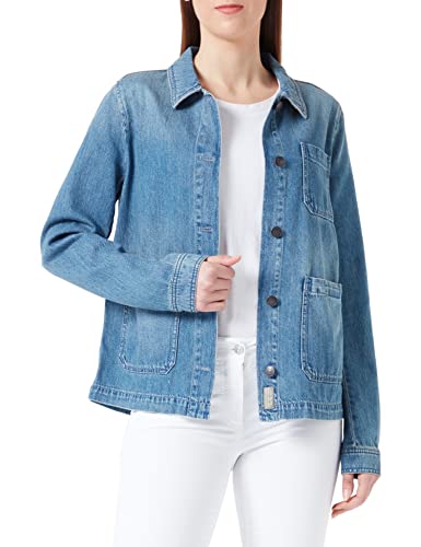 camel active Damen Denim Worker Jacke mit Hemdkragen Blau, womenswear-48 camel active Damen Denim Worker Jacke mit Hemdkragen Blau, womenswear-48 von camel active
