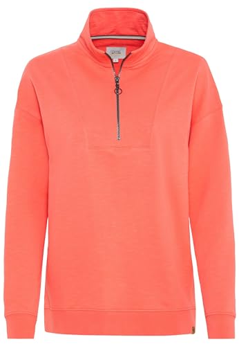 camel active Damen Sweatshirt mit Troyer-Kragen Melone Womenswear-M von camel active