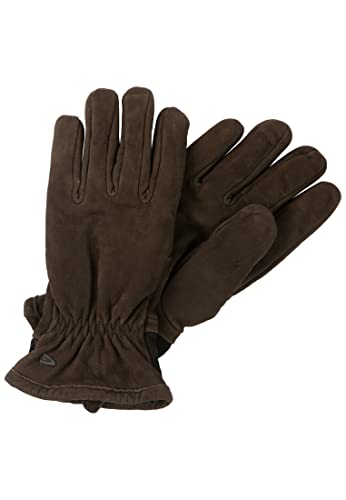 camel active Herren Lederhandschuh mit Kontrast-Patch Dunkelbraun menswear-M von camel active