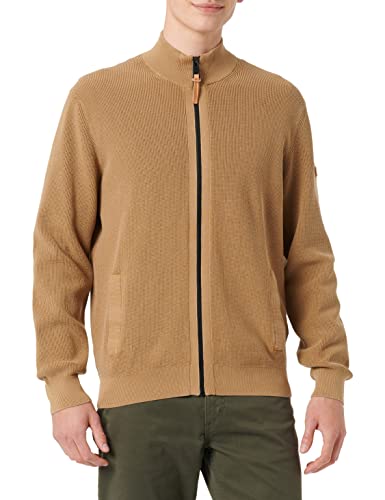 camel active Herren 409528/8K11 Strickjacke, Wood, XL von camel active