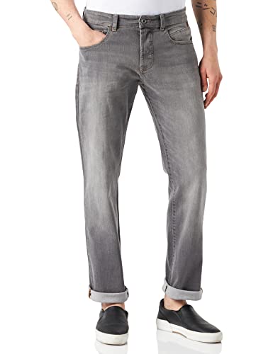 camel active Herren Jeans relaxed fit Woodstock, Grau mit Wascheffekten, 38W / 32L von camel active