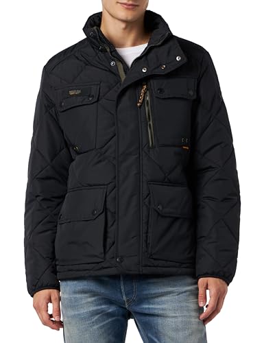 camel active Herren Funktionsjacke mit Rautensteppung Schwarz menswear-58 von camel active