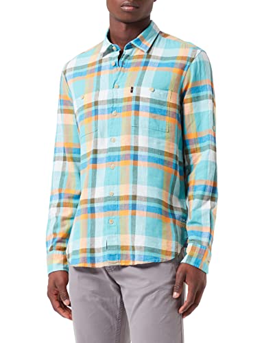 camel active Herren Hemd 409131/7S21, Teal, 3XL von camel active