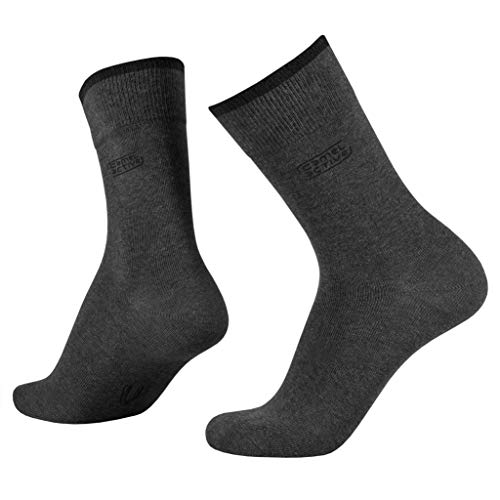 camel active Herren Socken 2 er Pack 6590 / camel active cotton basic 2 pack, Gr. 39-42, Grau (anthracite mottled 620) von camel active