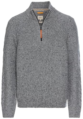 camel active Herren Strickpullover mit Troyer-Kragen Steingrau, Menswear-XL camel active Herren Strickpullover mit Troyer-Kragen Steingrau, Menswear-XL von camel active