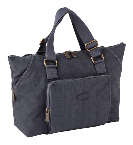 camel active Journey Herren Shopper Umhängetasche Reißverschluss Groß Blau von camel active