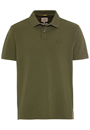 camel active Herren Piqué Poloshirt aus Reiner Baumwolle Olivgrün Menswear-XXL von camel active