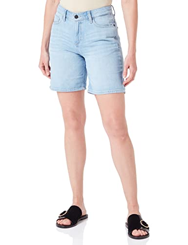 camel active Womenswear Damen Jeans Shorts 5-Pocket Denim Hose, Hellblau, 32IN von camel active