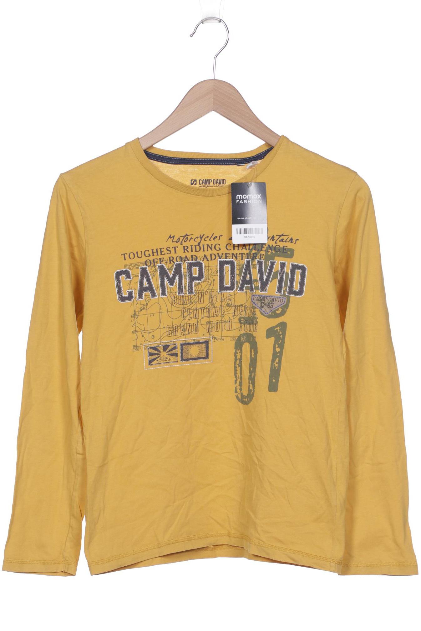 Camp David Damen Langarmshirt, gelb, Gr. 38 von camp david