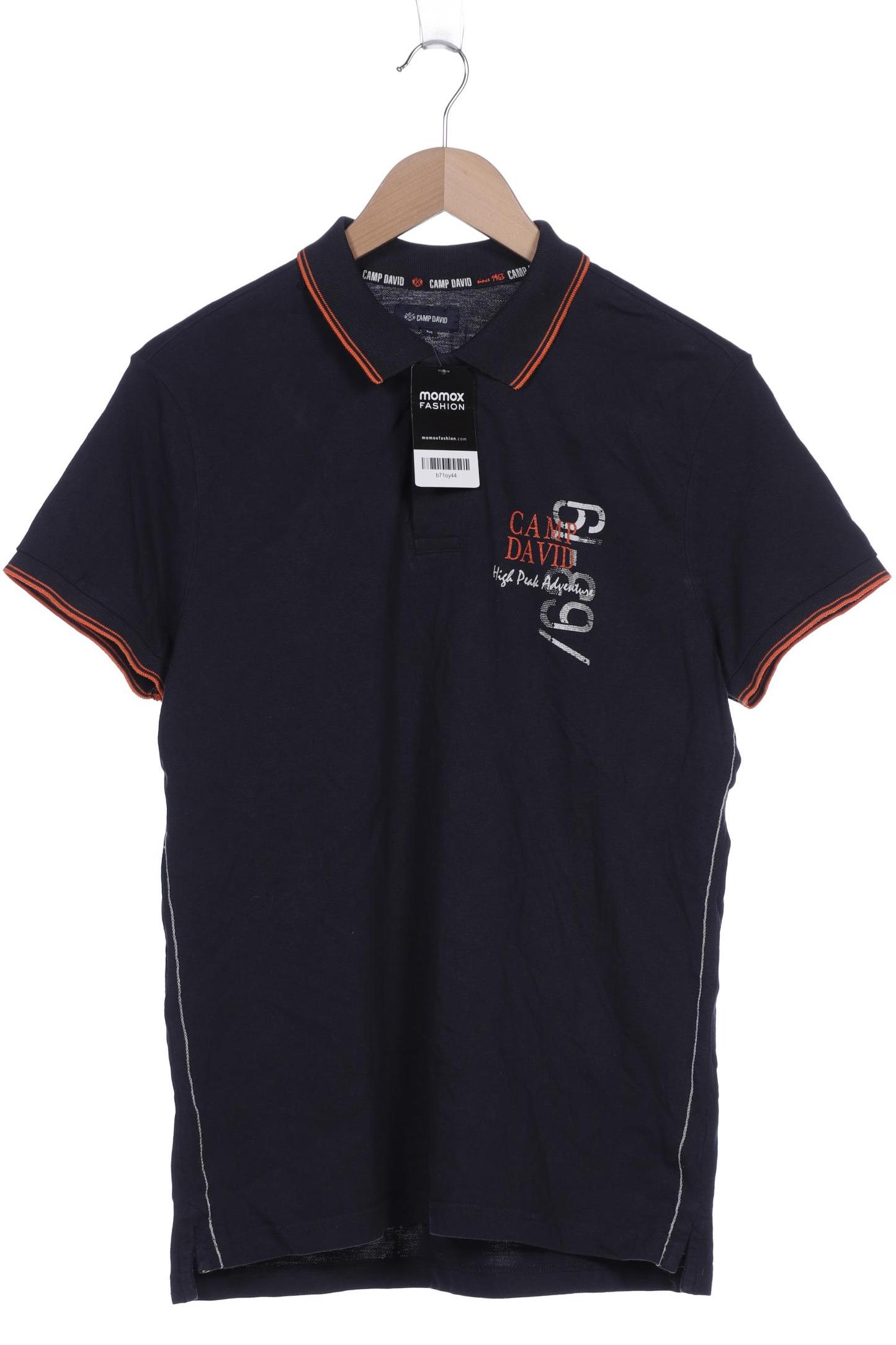 Camp David Herren Poloshirt, marineblau, Gr. 48 von camp david