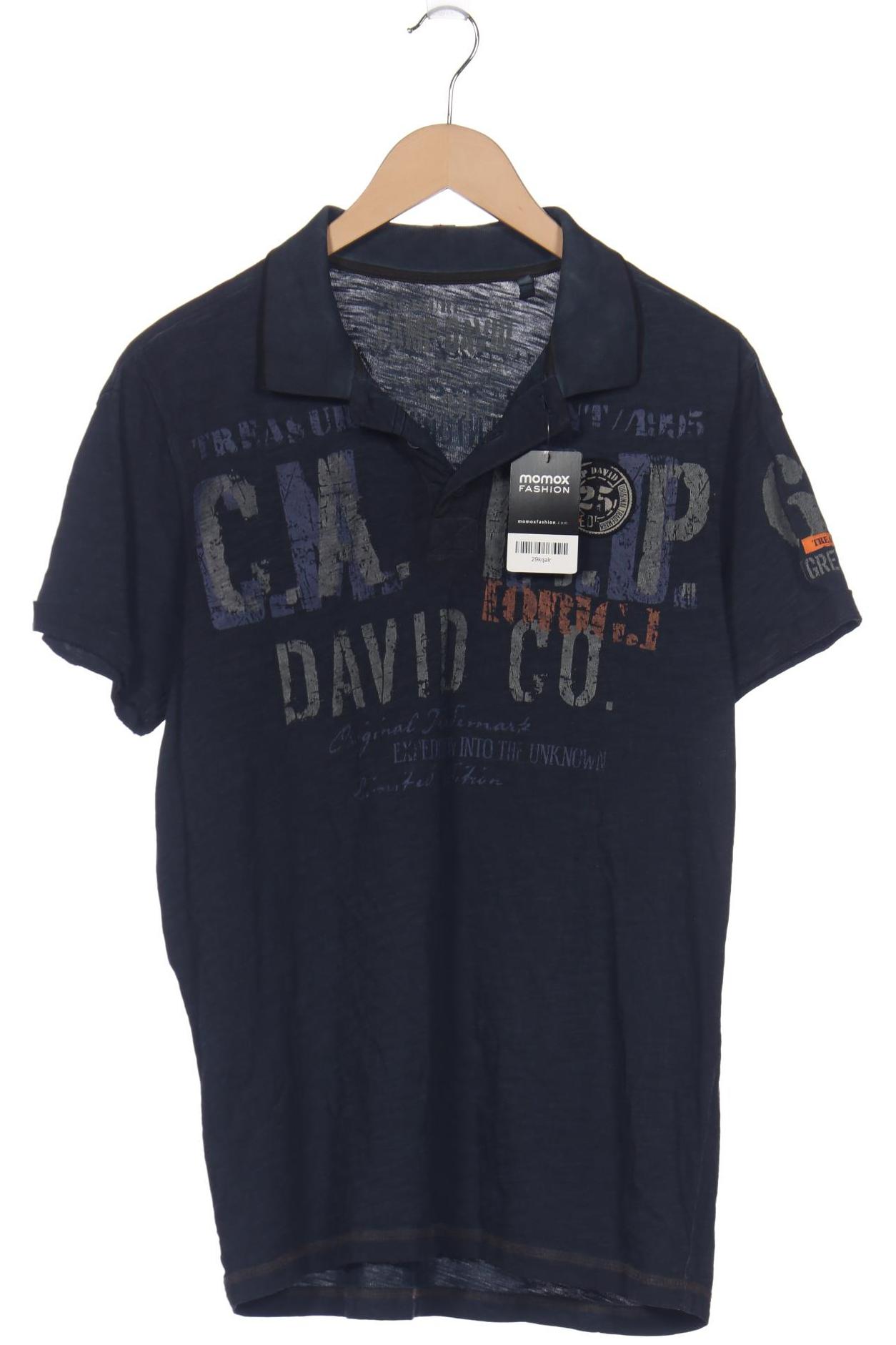 Camp David Herren Poloshirt, marineblau, Gr. 52 von camp david