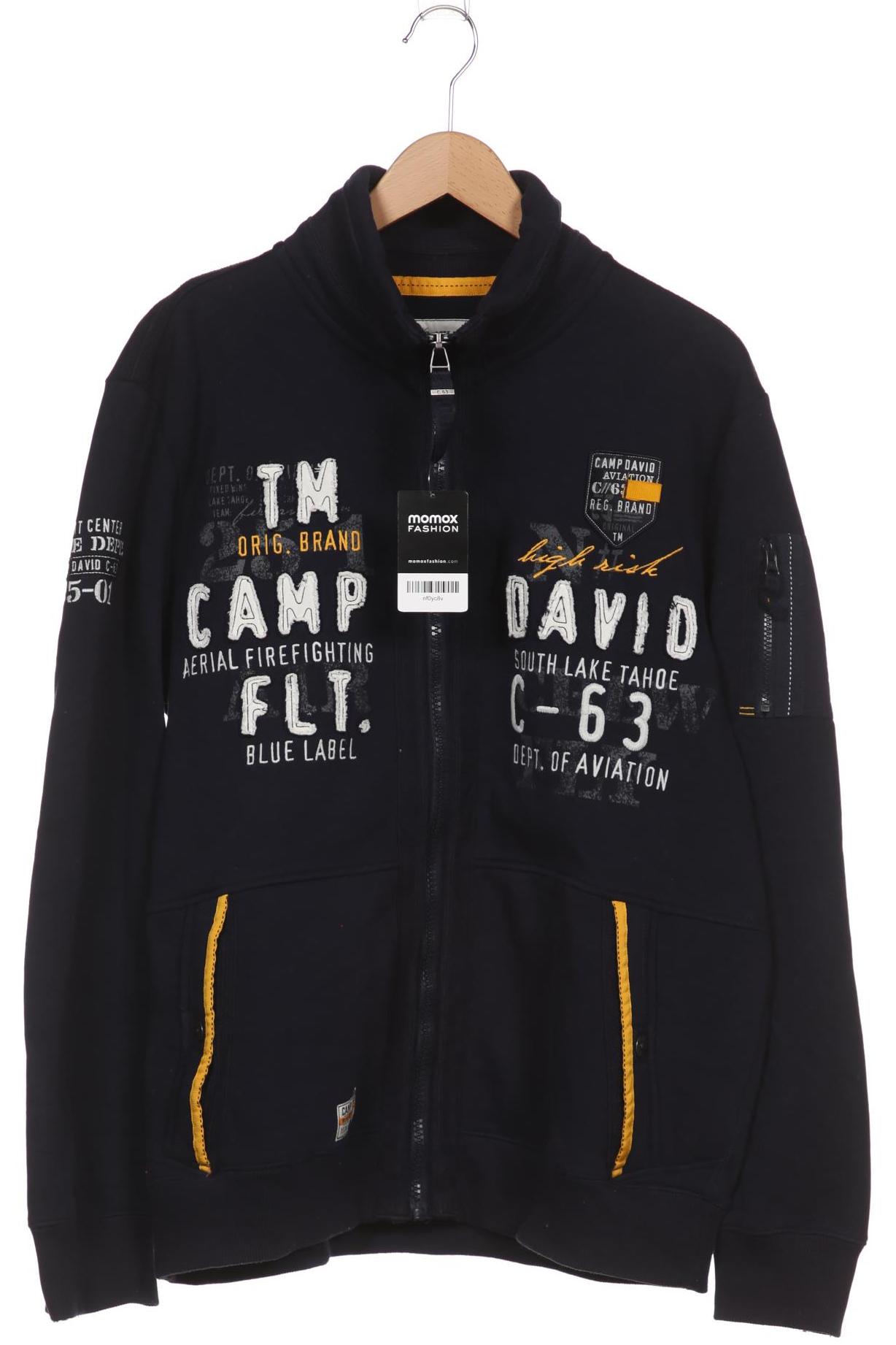 Camp David Herren Sweatshirt, marineblau, Gr. 54 von camp david