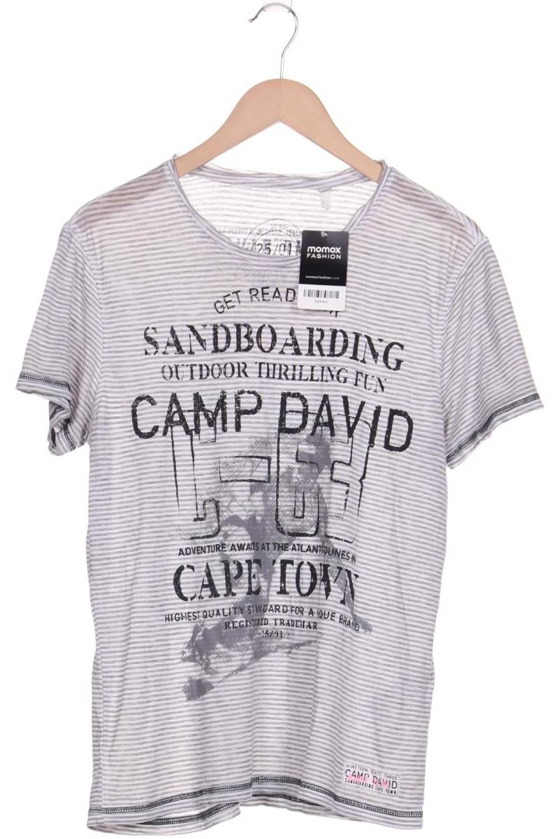 Camp David Herren T-Shirt, grau, Gr. 46 von camp david