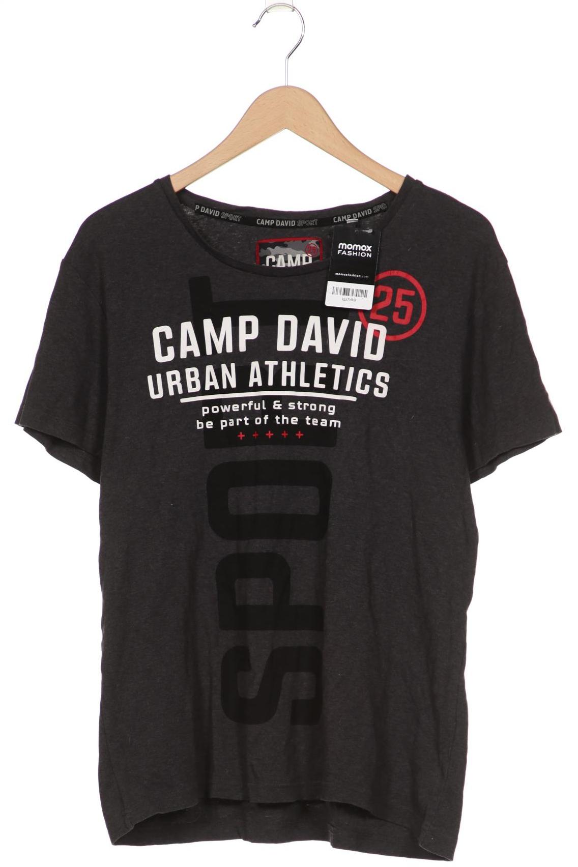 Camp David Herren T-Shirt, grau, Gr. 52 von camp david