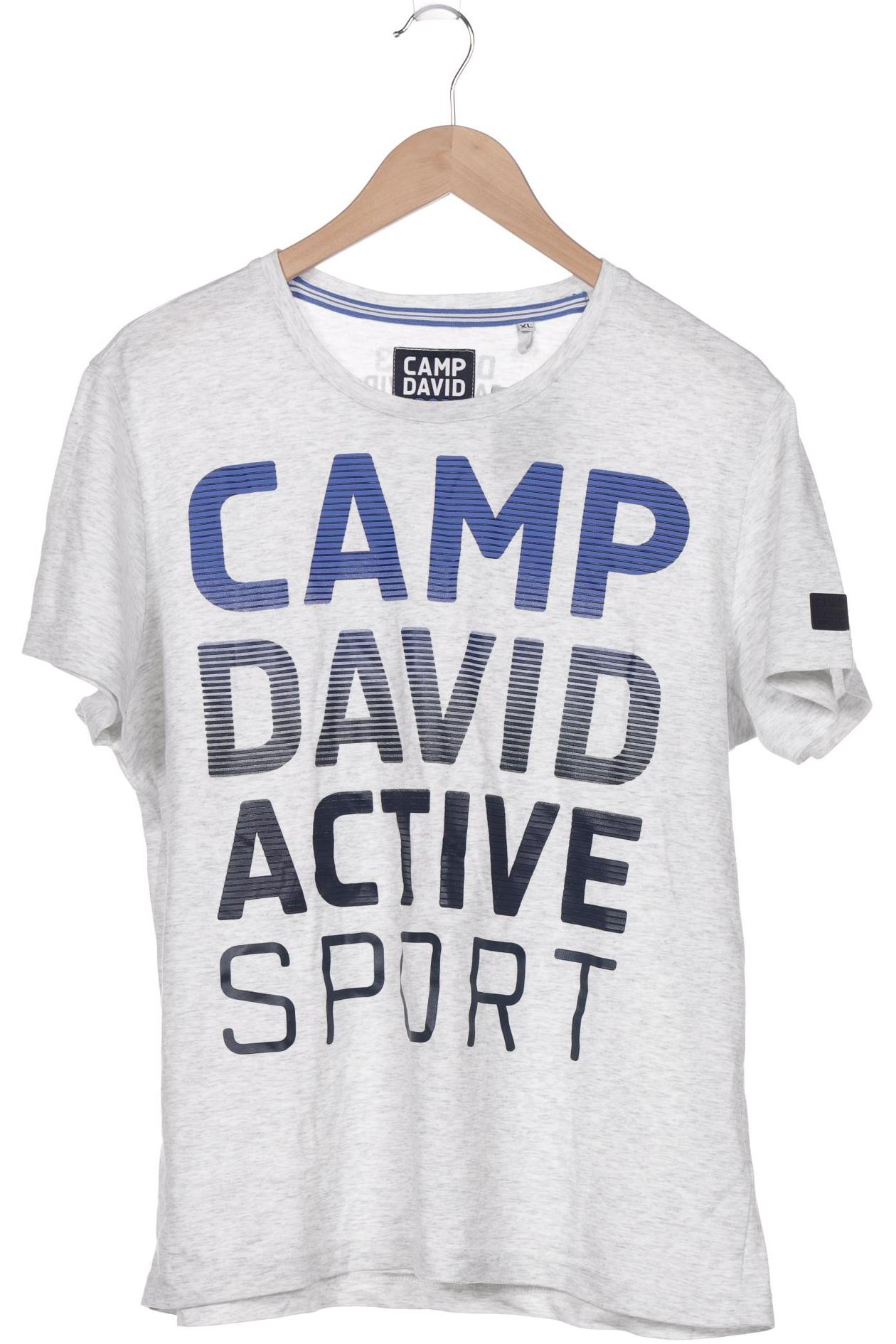 Camp David Herren T-Shirt, grau, Gr. 54 von camp david