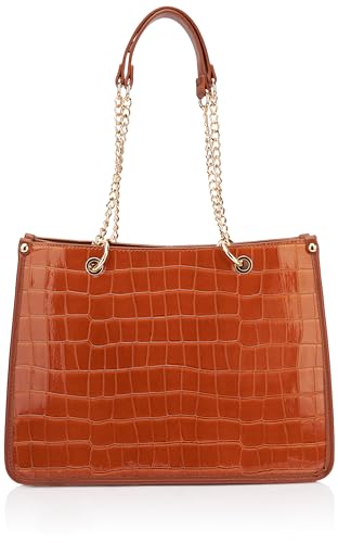 caspio Women's Handtasche Damen Shopper, Kamel von caspio