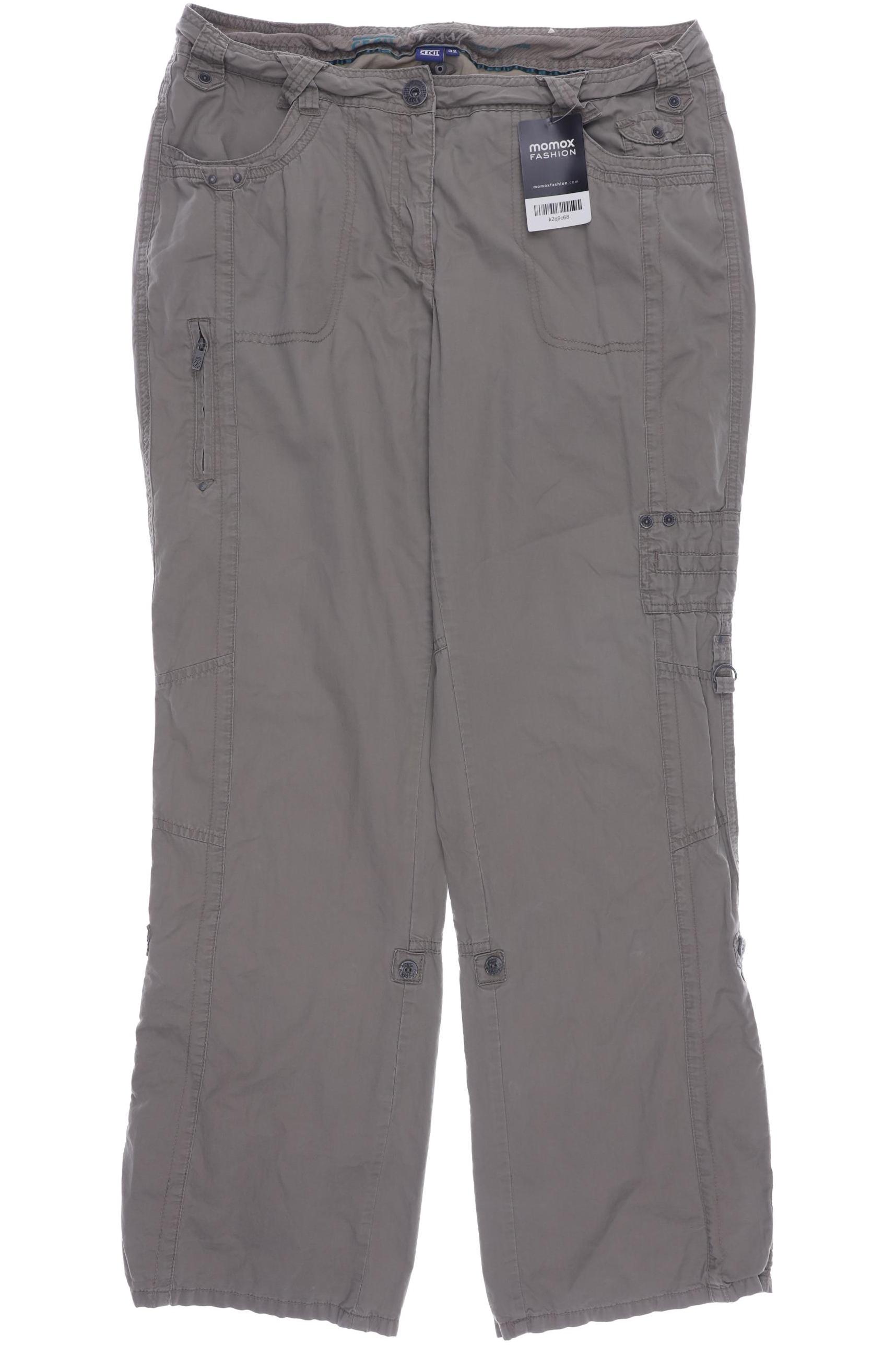 Cecil Damen Stoffhose, beige, Gr. 32 von cecil