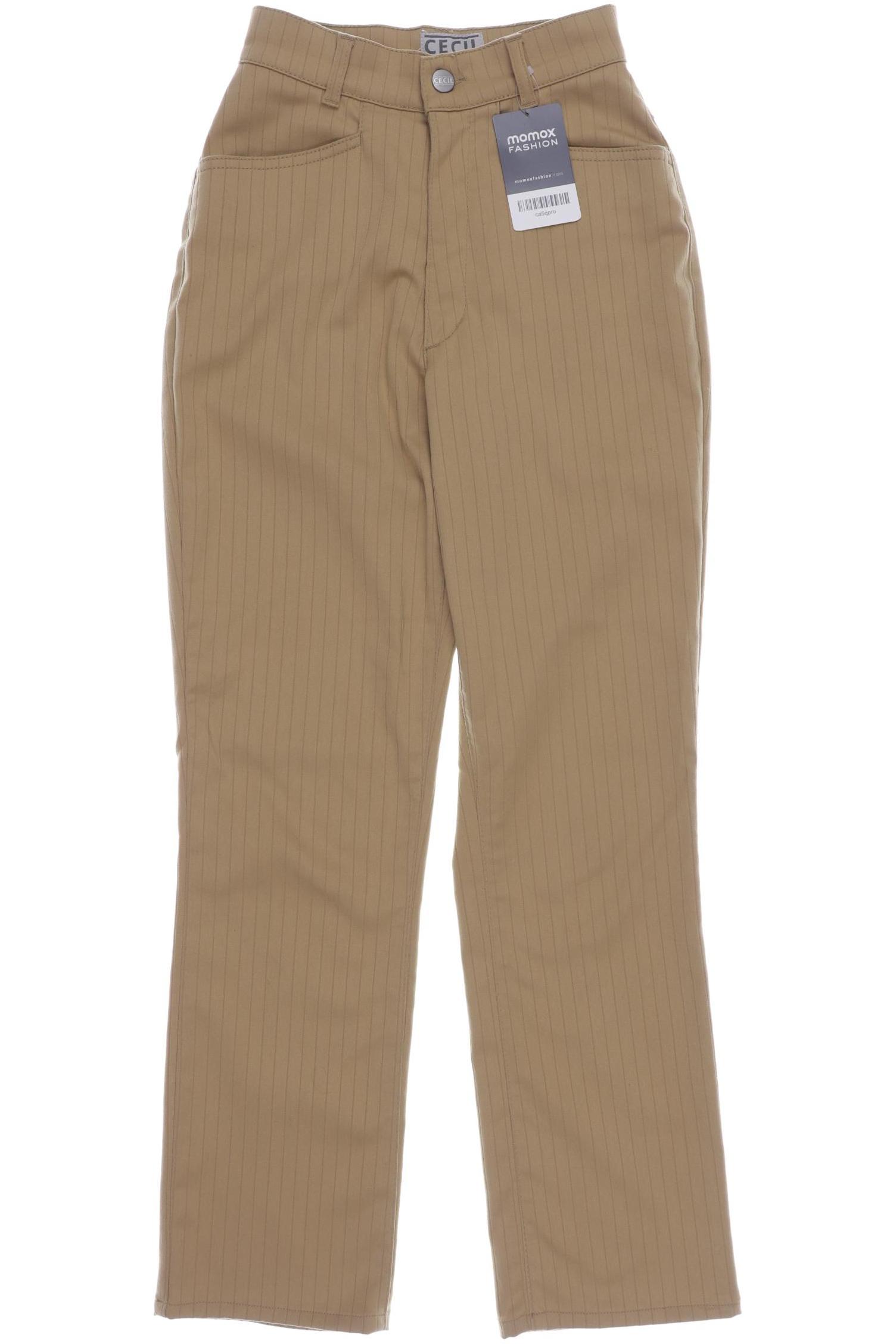 Cecil Damen Stoffhose, beige, Gr. 36 von cecil