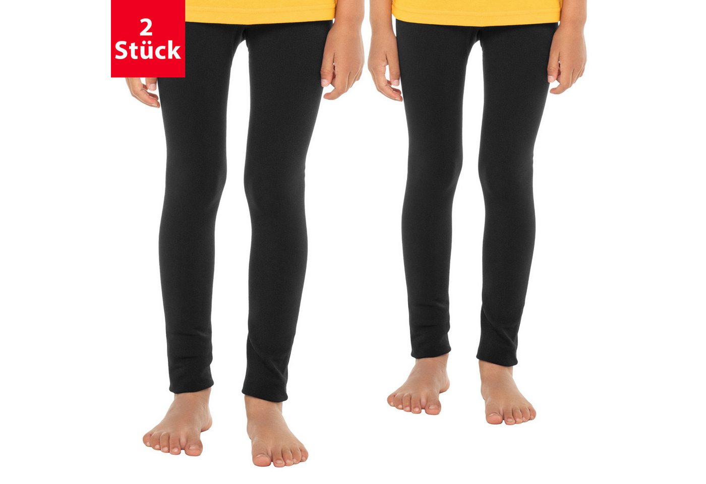 celodoro Funktionsleggings Kinder Thermo Leggings (1er oder 2er) mit Innenfleece von celodoro