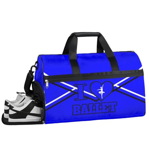 Personalisierte Sporttasche für Jungen und Herren, benutzerdefinierte Sport-Reisetasche mit Schuhfach, maßgeschneiderte Mädchen-Tanztasche, Wochenend-Übernachtungstasche für Frauen, Kinder, Liebe von cfpolar