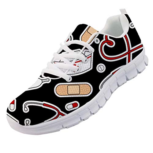 chaqlin Running Sneakers Leichte sportliche Walking Jogging Racing Cartoon Mode Frauen Cute Nurse Trainer Schuhe Geschenke Größe Eur40 von chaqlin