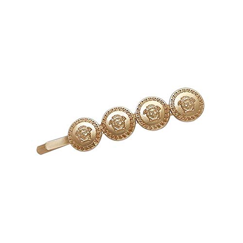 Mode Fashion Frauen Classics Porträt Punk Goldene Münze Haarclips For Frauen-elegantes Haarschmuck Haarspangen For Frauen Haarspangen ( Metal color : YZJ0017 3 ) von chenran