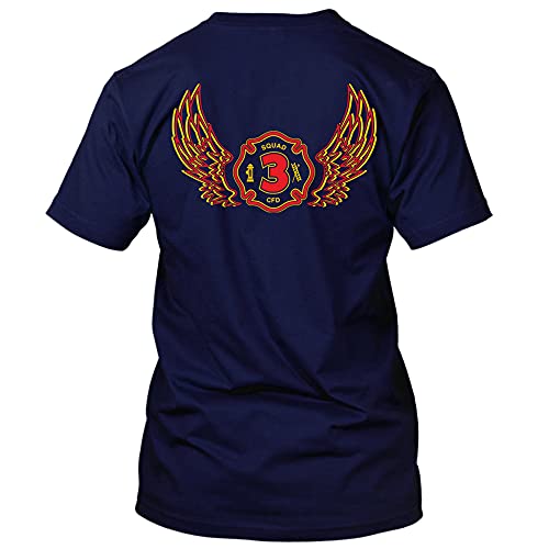 Chicago Fire Dept. - Squad 3 Flügel T-Shirt (4XL) von chicagofireshop