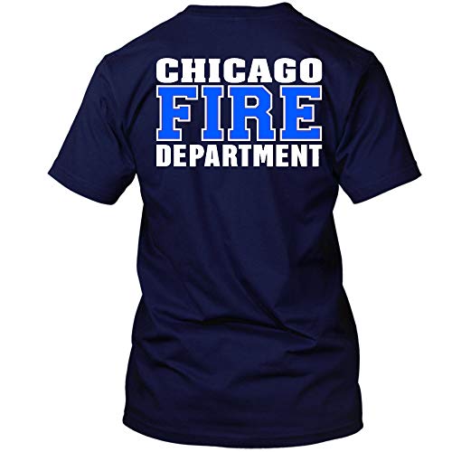 Chicago Fire Dept. - T-Shirt (Blau/Weiß Edition) (3XL) von chicagofireshop