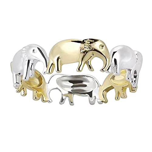 chiphop EIN Tropfen Zubehör Retro Ringe Frauen Armbänder Männer und Frauen Ringe Cartoon niedlichen Schmuck Ring Apricot Ringe (Gold, 7) von chiphop