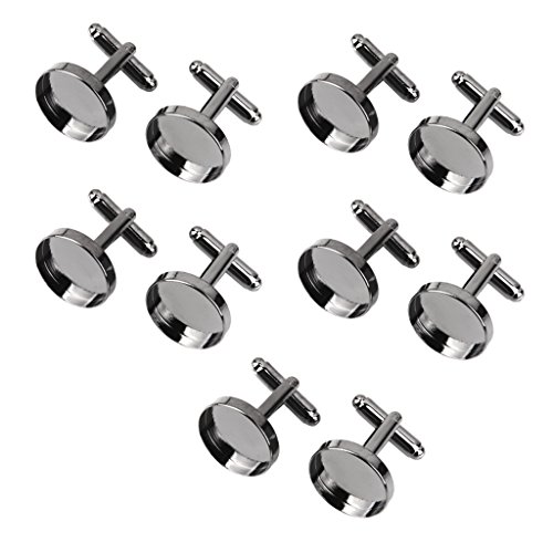 chiwanji 10pcs 16mm Vintage Round Blank Einstellungen Base Pad Manschettenknöpfe DIY Manschettenknöpfe chiwanji 10pcs 16mm Vintage Round Blank Einstellungen Base Pad Manschettenknöpfe DIY Manschettenknöpfe von chiwanji