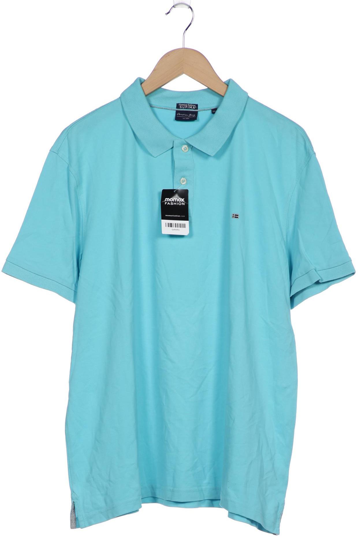 Christian Berg Herren Poloshirt, hellblau, Gr. 56 von christian berg