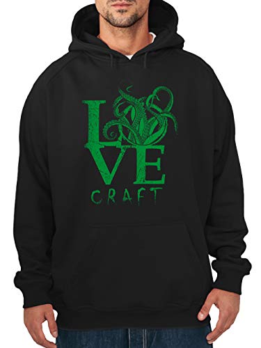 clothinx Lovecraft Old Ones Cthulhu Rollenspiel Herren Kapuzenpullover Schwarz Gr. L von clothinx