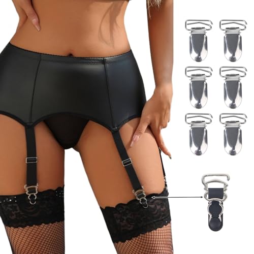 comeondear Leder Strapsgürtel Damen Schwarz Breit Strumpfhalter mit 6 Halter Garter Belt Große Größen Sexy Strumpfgürtel Hohe Taille Strapshalter Strumpfband Wetlook Strapse Hosenträger Schwarz,M comeondear Leder Strapsgürtel Damen Schwarz Breit Strumpfhalter mit 6 Halter Garter Belt Große Größen Sexy Strumpfgürtel Hohe Taille Strapshalter Strumpfband Wetlook Strapse Hosenträger Schwarz,M von comeondear