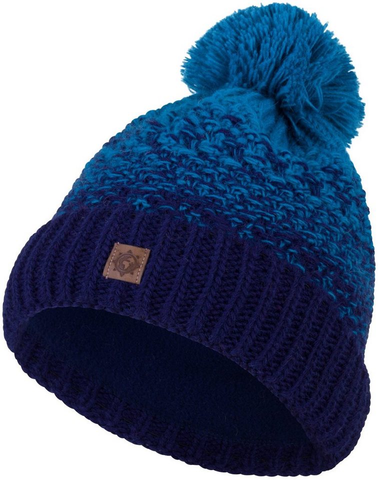 compagno Bommelmütze (1-St) Kindermütze Bommelmütze Wintermütze Beanie Strickmütze Jungen Mädchen von compagno