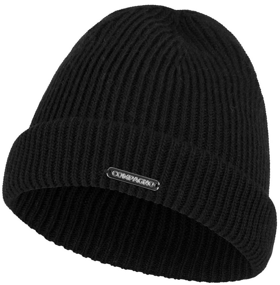 compagno Strickmütze (1-St) Kindermütze Wintermütze Beanie Jungen Mädchen Strickmütze 2-10 Jahre von compagno