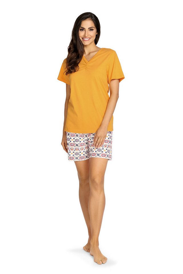 comtessa Shorty Lounge (Set, 2 tlg., 2-teilig) Damen Schlafanzug Pyjama kurz Baumwolle von comtessa