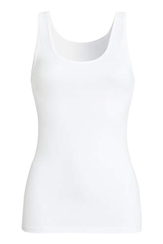 con-ta Achselhemd, klassisches Trägertop, perfekt für den Sommer oder zum drunterziehen, bequemes Unterhemd aus weicher Baumwolle, alltagstauglich in der Basic Farbe Weiß, Größe: 52/5XL von con-ta