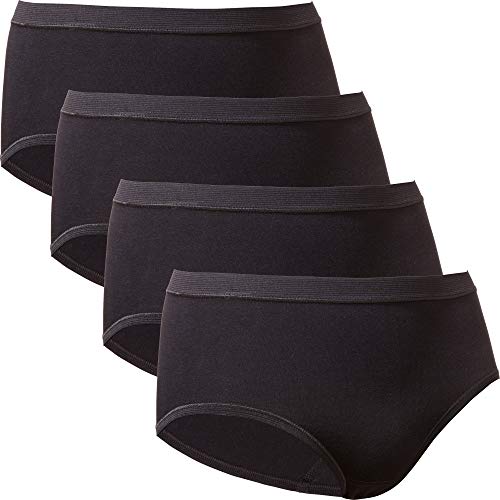 con-ta Damen-Taillenslip 4er-Pack schwarz Größe 52 von con-ta