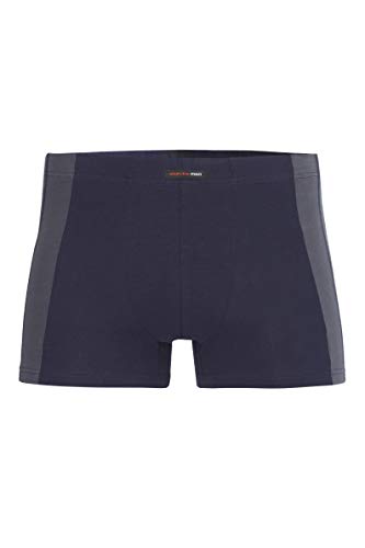 con-ta Pants, Bequeme Unterwäsche für Herren, mit Kontrastabsatz, aus natürlicher Baumwolle, weicher, Herrenunterwäsche, in Marine/Graphit, Größe: 7 von con-ta