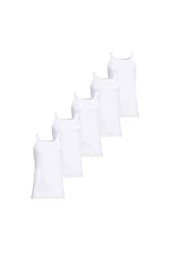 Conta Unterhemd, Achselhemd in Feinripp, klassich bequemes Oberteil, aus 100% Baumwolle, weiß | 5er Spar-Pack, Gr.: 6/L von con-ta