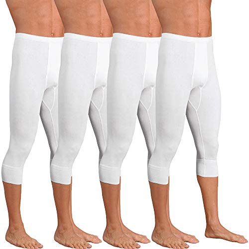 con-ta Herren-Unterhose, 3/4 lang 4er-Pack Doppelripp Größe 5 von con-ta