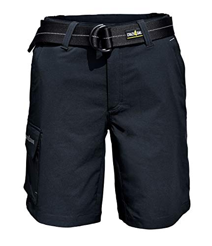 crazy4sailing Unisex Deckshorts Segelhose Shorts kurz wasserabweisend, Farbe:grau, Größe:S von crazy4sailing