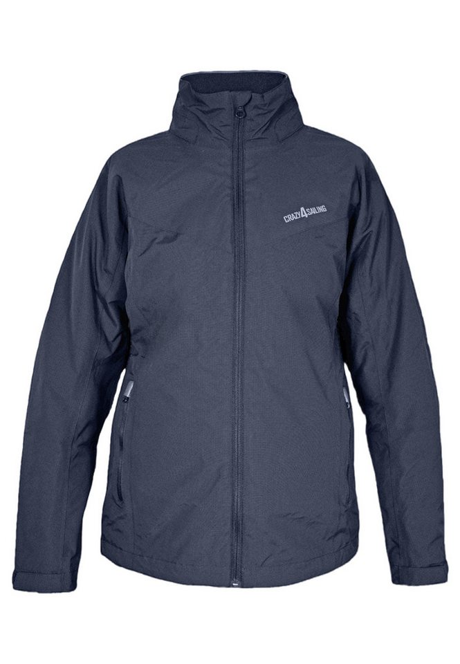 crazy4sailing Outdoorjacke Amalfi Basic Funktionsjacke wasserdicht abnehmbare Kapuze von crazy4sailing