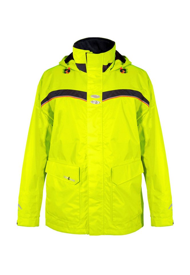 crazy4sailing Regenjacke Sydney Neon wasserdichte Funktionsjacke mit hoher Sichtbarkeit von crazy4sailing