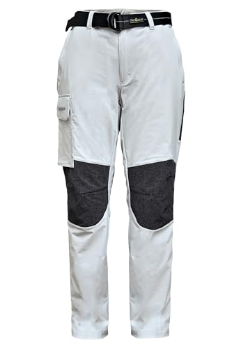 crazy4sailing Unisex Deckhose Segelhose Trousers lang Ölzeug inklusive Gürtel, Farbe:Stone, Größe:XXL von crazy4sailing