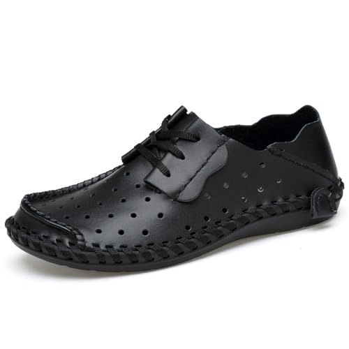 Herren-Halbschuhe, weiches Echtleder, bequeme Wanderschuhe, Fahrschuhe, Freizeitschuhe, 1, 38 2/3 EU von crazynekos