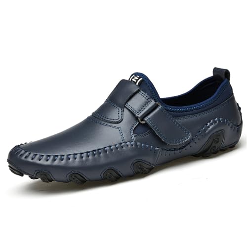 Herren-Sommerschuhe, weich, echtes Leder, Slipper, bequeme Wanderschuhe, Fahrschuhe, 8, 38 2/3 EU von crazynekos