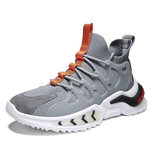 crazynekos Herren Fashion Sneaker Outdoor rutschfest Atmungsaktiv Laufschuhe, grau, 39 2/3 EU von crazynekos