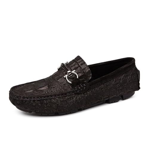 crazynekos Herren-Slipper aus hochwertigem Echtleder, zum Hineinschlüpfen, lässig, zum Fahren, 8, 44 EU von crazynekos