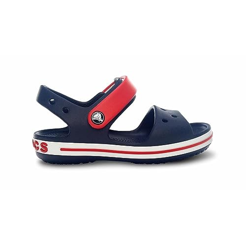 Crocs unisex-child Crocband Sandal Sandal, Navy/Red, 20/21 EU von Crocs